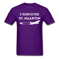 Load image into Gallery viewer, I Survived Sint Maarten Unisex Classic T-Shirt - purple
