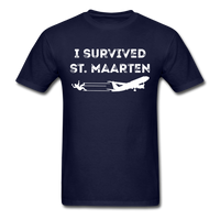 Load image into Gallery viewer, I Survived Sint Maarten Unisex Classic T-Shirt - navy
