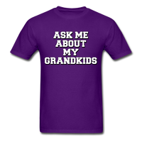 Load image into Gallery viewer, Ask Me About My Grandkids Unisex Classic T-Shirt - purple
