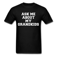 Load image into Gallery viewer, Ask Me About My Grandkids Unisex Classic T-Shirt - black
