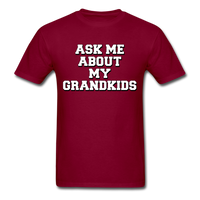 Load image into Gallery viewer, Ask Me About My Grandkids Unisex Classic T-Shirt - burgundy
