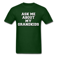 Load image into Gallery viewer, Ask Me About My Grandkids Unisex Classic T-Shirt - forest green
