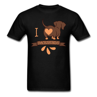 Load image into Gallery viewer, I Love Dachshunds Unisex Classic T-Shirt - black
