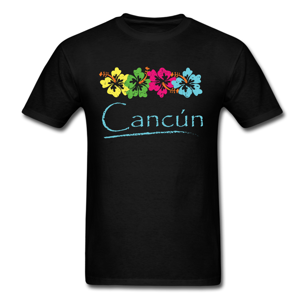 Cancun (Blue Letters) Unisex Classic T-Shirt - black