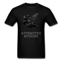 Load image into Gallery viewer, Attempted Murder Crows &amp; Ravens Funny Crow Unisex Classic T-Shirt - black
