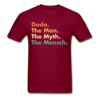 Load image into Gallery viewer, Dada The Man The Myth The Mensch Unisex Classic T-Shirt - burgundy
