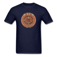 Load image into Gallery viewer, Aztec Calendar Unisex Classic T-Shirt - navy
