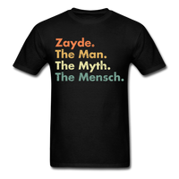 Load image into Gallery viewer, Zayde The Man The Myth The Mensch Unisex Classic T-Shirt - black
