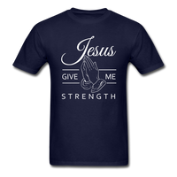 Load image into Gallery viewer, Jesus Give Me Strength Unisex Classic T-Shirt - navy

