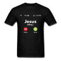 Load image into Gallery viewer, Jesus Is Calling Unisex Classic T-Shirt - black
