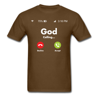 Load image into Gallery viewer, God Calling Unisex Classic T-Shirt - brown
