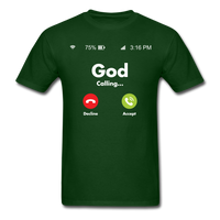 Load image into Gallery viewer, God Calling Unisex Classic T-Shirt - forest green
