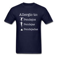 Load image into Gallery viewer, Allergic To Pendejos Pendejas Pendejadas Unisex Classic T-Shirt - navy
