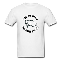 Load image into Gallery viewer, I Like My Vizsla And Maybe 3 People Unisex Classic T-Shirt - white

