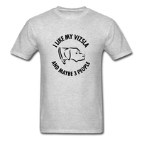 Load image into Gallery viewer, I Like My Vizsla And Maybe 3 People Unisex Classic T-Shirt - heather gray
