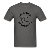 Load image into Gallery viewer, I Like My Vizsla And Maybe 3 People Unisex Classic T-Shirt - charcoal
