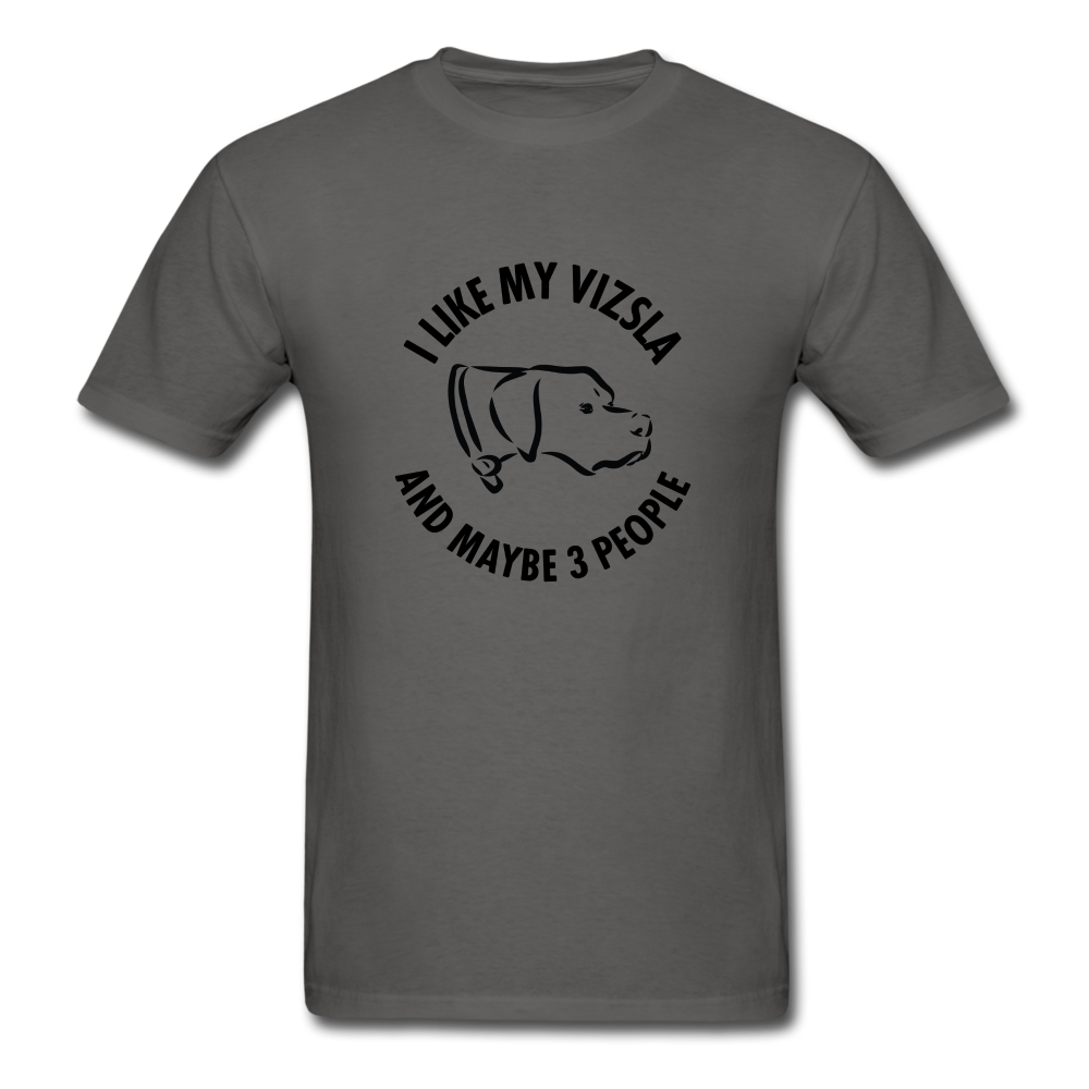 I Like My Vizsla And Maybe 3 People Unisex Classic T-Shirt - charcoal
