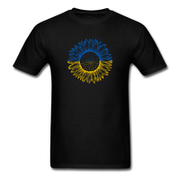 Load image into Gallery viewer, Ukraine Sunflower Unisex Classic T-Shirt - black
