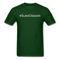 Load image into Gallery viewer, Slava Ukraini - Glory To Ukraine Unisex Classic T-Shirt - forest green
