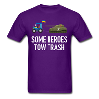 Load image into Gallery viewer, Some Heroes Tow Trash Ukraine Famer Unisex Classic T-Shirt - purple
