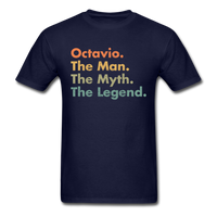 Load image into Gallery viewer, Octavio The Man The Myth The Legend Unisex Classic T-Shirt - navy
