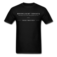 Load image into Gallery viewer, Moonlight Sonata Beethoven Unisex Classic T-Shirt - black
