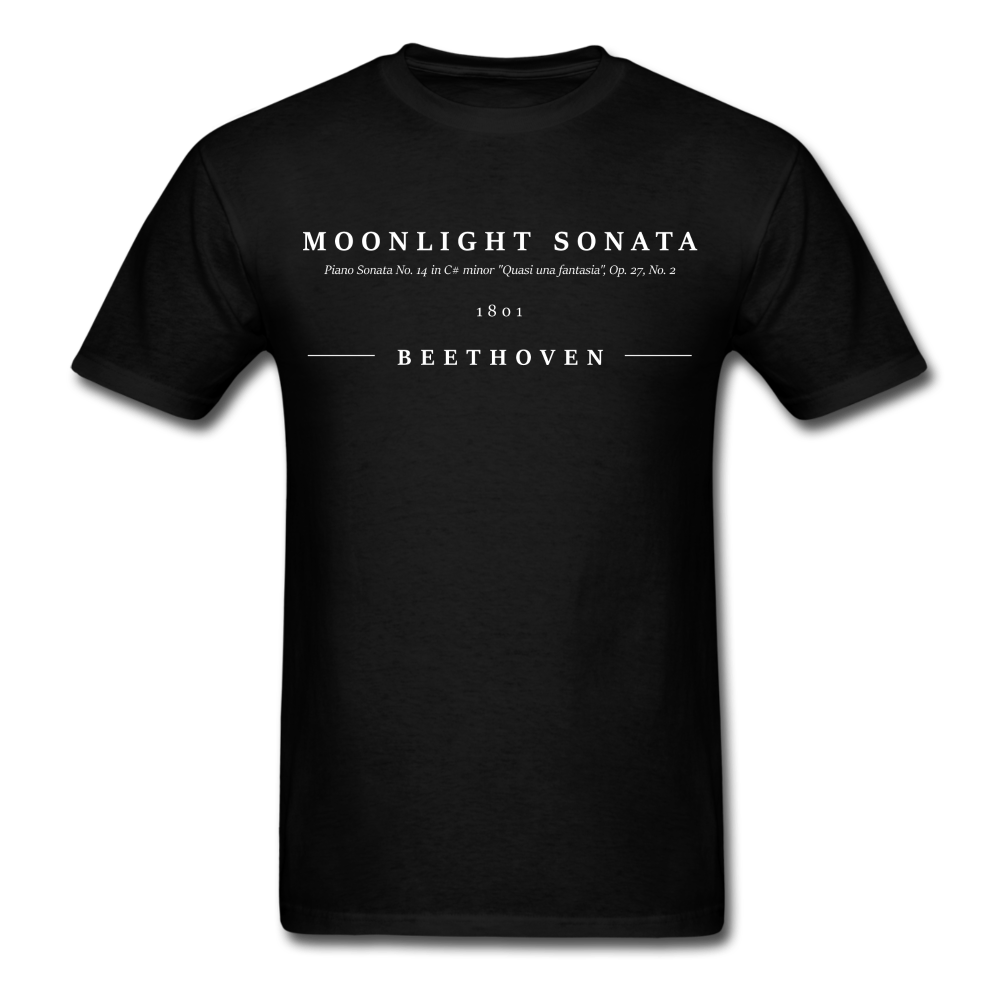 Moonlight Sonata Beethoven Unisex Classic T-Shirt - black