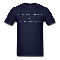 Load image into Gallery viewer, Moonlight Sonata Beethoven Unisex Classic T-Shirt - navy
