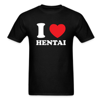 Load image into Gallery viewer, I Love Hentai Unisex Classic T-Shirt - black

