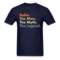 Load image into Gallery viewer, Baba The Man The Myth The Legend Unisex Classic T-Shirt - navy

