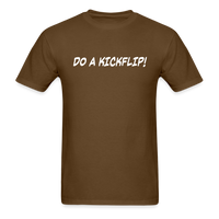 Load image into Gallery viewer, Do A Kickflip Unisex Classic T-Shirt - brown
