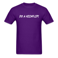 Load image into Gallery viewer, Do A Kickflip Unisex Classic T-Shirt - purple
