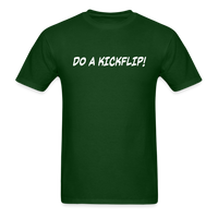 Load image into Gallery viewer, Do A Kickflip Unisex Classic T-Shirt - forest green

