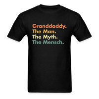 Load image into Gallery viewer, Granddaddy The Man The Myth The Mensch Unisex Classic T-Shirt - black
