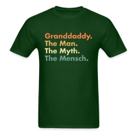 Load image into Gallery viewer, Granddaddy The Man The Myth The Mensch Unisex Classic T-Shirt - forest green
