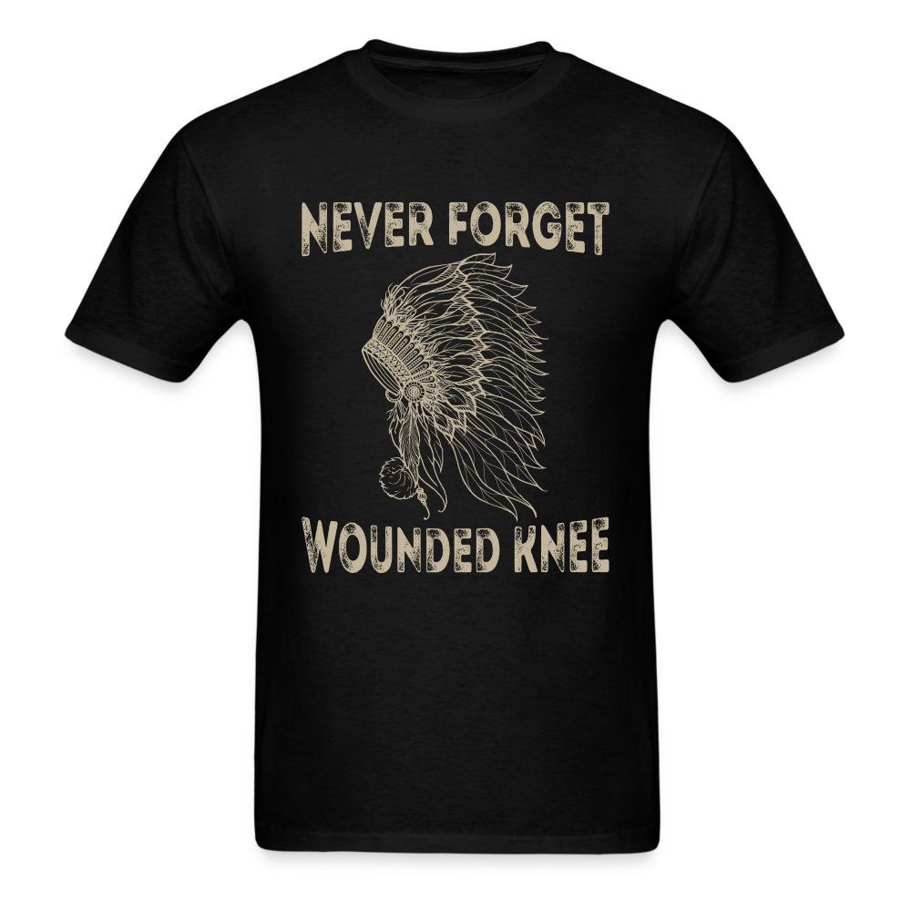 Never Forget Wounded Knee Unisex Classic T-Shirt - black