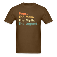 Load image into Gallery viewer, Pops The Man The Myth The Legend Unisex Classic T-Shirt - brown
