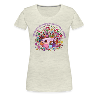 Load image into Gallery viewer, Leti&#39;s: Circulo De Mujeres Que Corren Con Los Lobos Women’s Premium T-Shirt - heather oatmeal
