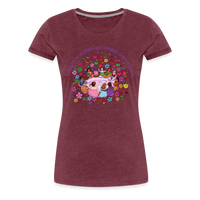 Load image into Gallery viewer, Leti&#39;s: Circulo De Mujeres Que Corren Con Los Lobos Women’s Premium T-Shirt - heather burgundy
