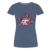 Load image into Gallery viewer, Leti&#39;s: Circulo De Mujeres Que Corren Con Los Lobos Women’s Premium T-Shirt - heather blue
