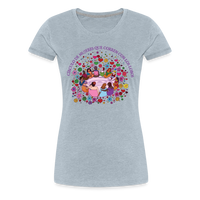 Load image into Gallery viewer, Leti&#39;s: Circulo De Mujeres Que Corren Con Los Lobos Women’s Premium T-Shirt - heather ice blue
