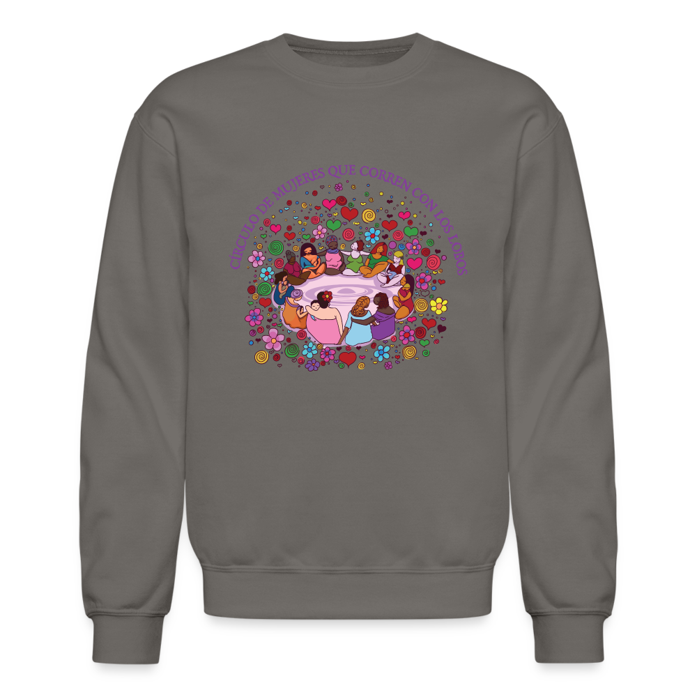 Leti's: Circulo De Mujeres Que Corren Con Los Lobos Unisex Sweatshirt - asphalt gray