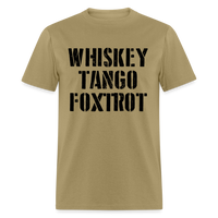 Load image into Gallery viewer, Whiskey Tango Foxtrot Military Text Unisex Classic T-Shirt - khaki

