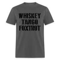 Load image into Gallery viewer, Whiskey Tango Foxtrot Military Text Unisex Classic T-Shirt - charcoal
