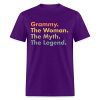 Load image into Gallery viewer, Grammy The Woman The Myth The Legend Unisex Classic T-Shirt - purple

