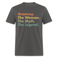 Load image into Gallery viewer, Grammy The Woman The Myth The Legend Unisex Classic T-Shirt - charcoal
