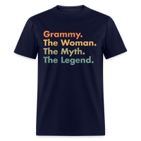 Load image into Gallery viewer, Grammy The Woman The Myth The Legend Unisex Classic T-Shirt - navy
