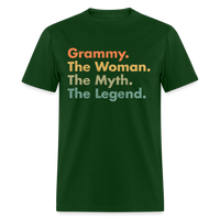 Load image into Gallery viewer, Grammy The Woman The Myth The Legend Unisex Classic T-Shirt - forest green
