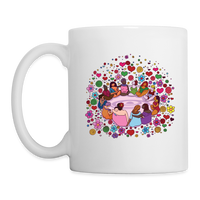 Load image into Gallery viewer, Circle of Diverse Female Friends Coffee/Tea Mug (no text) - white
