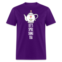 Load image into Gallery viewer, Let&#39;s Spill Some Tea Unisex Classic T-Shirt - purple
